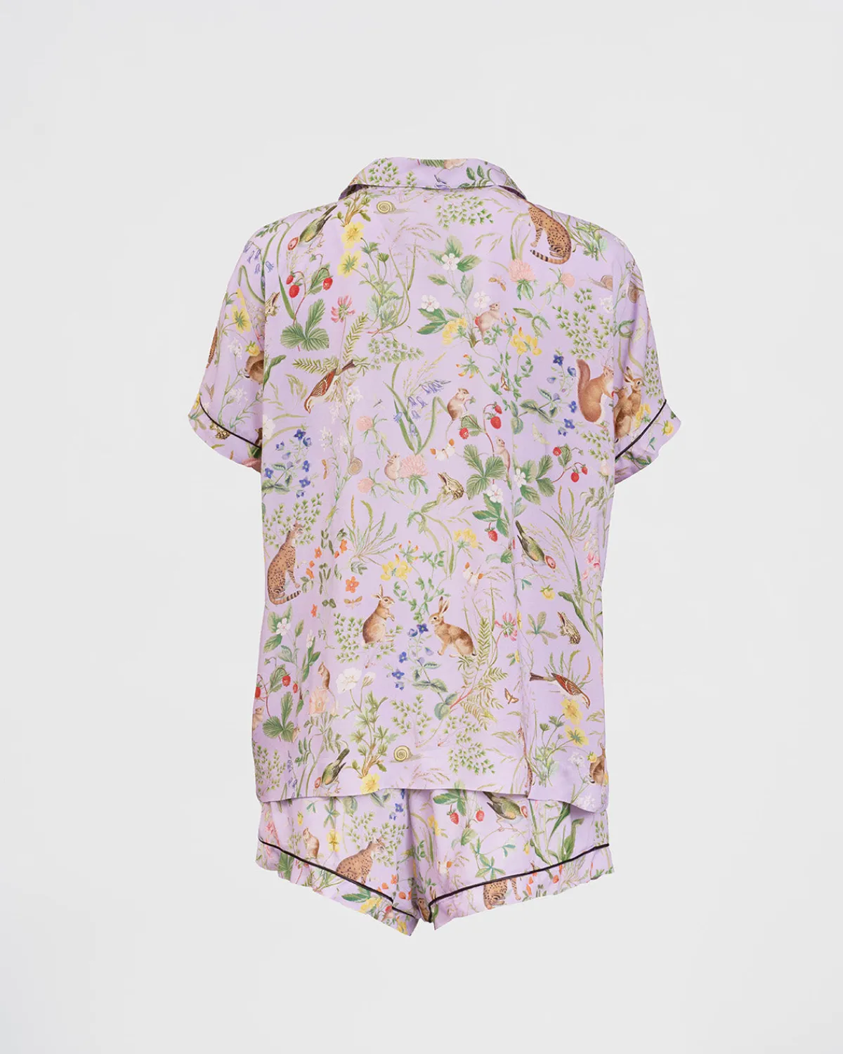 Pajamas-Fable England Meadow Creature Lilac Short Pajamas