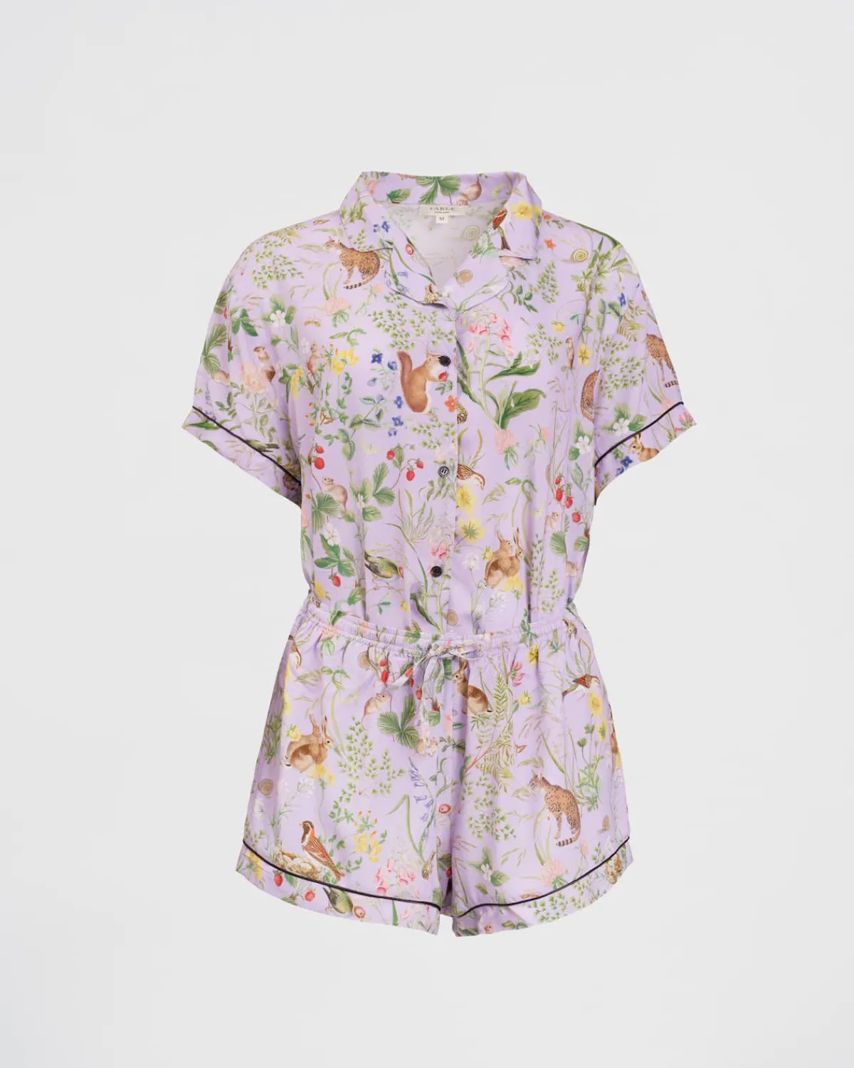 Pajamas-Fable England Meadow Creature Lilac Short Pajamas