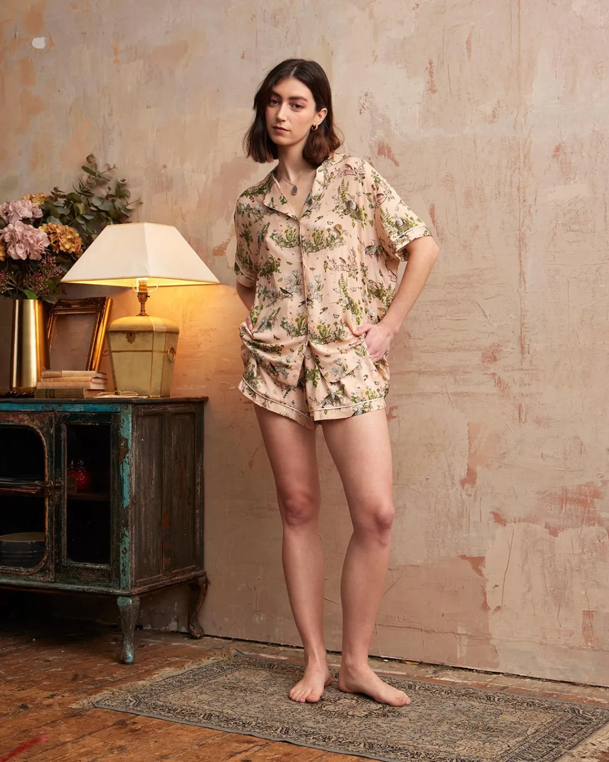 Pajamas-Fable England Morning Song Short Pyjamas