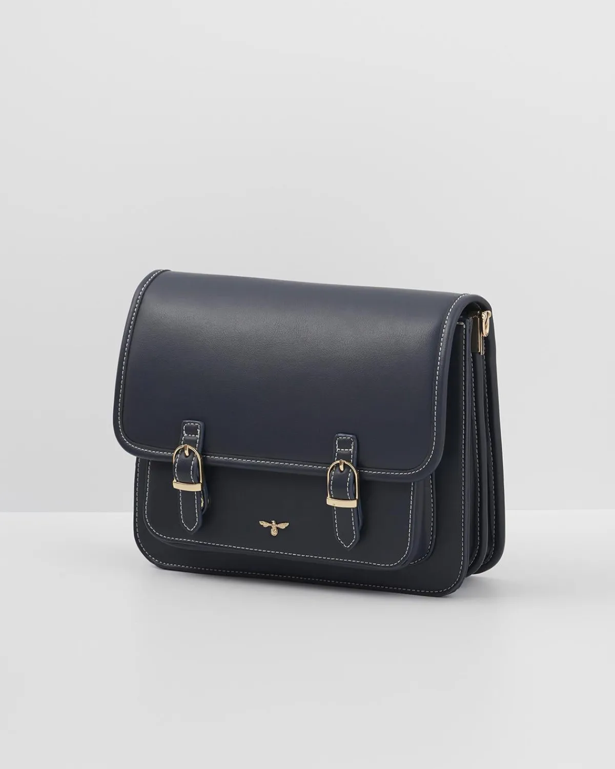 Work Bags|Satchel Bags-Fable England Navy Satchel