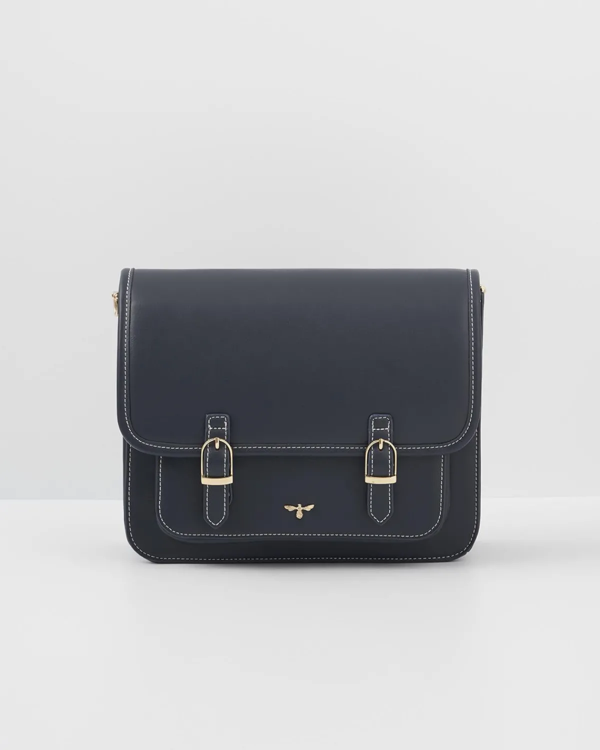 Work Bags|Satchel Bags-Fable England Navy Satchel