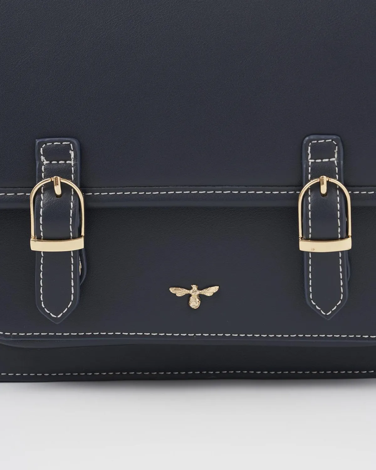 Work Bags|Satchel Bags-Fable England Navy Satchel