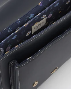 Work Bags|Satchel Bags-Fable England Navy Satchel