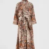Kimonos-Fable England Nocturnal Garden Kimono Pink Lady