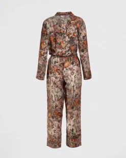 Pajamas-Fable England Nocturnal Garden Pajamas Pink Lady