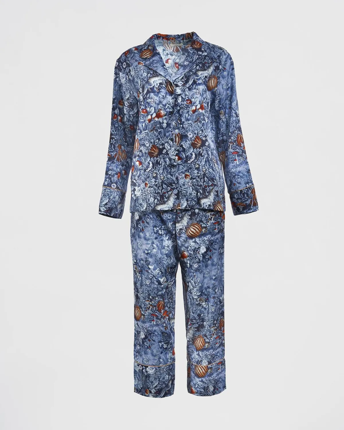 Pajamas-Fable England Nocturnal Garden Pajamas Midnight Blue