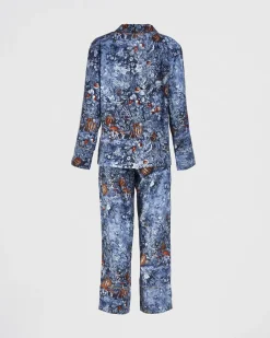 Pajamas-Fable England Nocturnal Garden Pajamas Midnight Blue