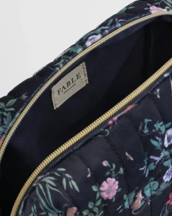 Makeup Bags-Fable England Running Bunny Large Quilted Makeup Bag