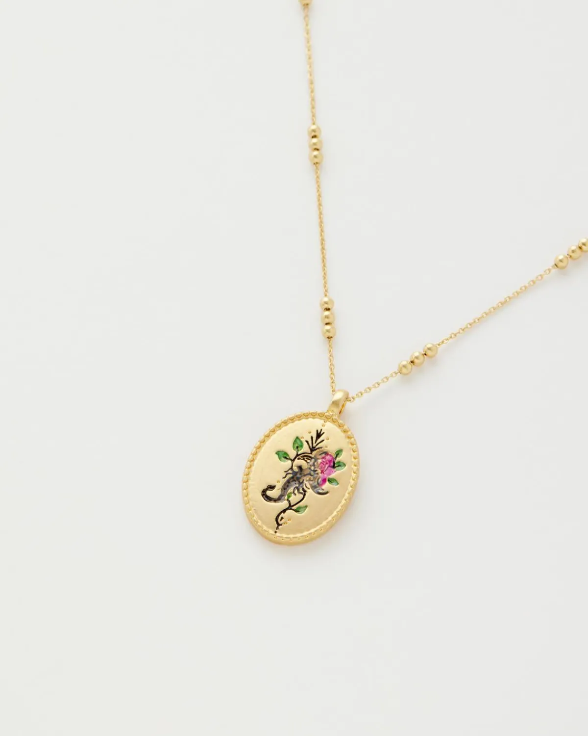 Zodiac Collection|Necklaces-Fable England Scorpio Zodiac Necklace