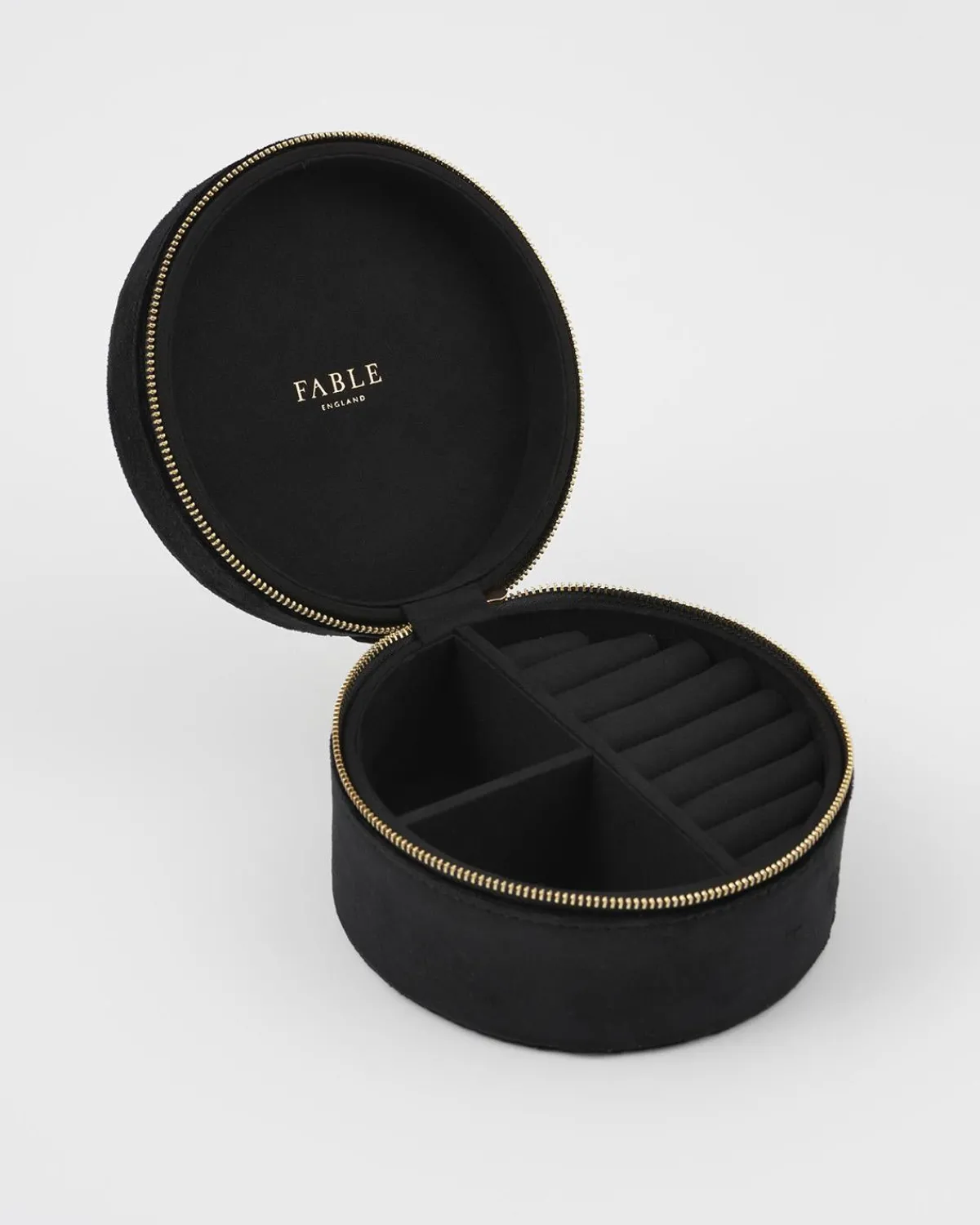 Jewelry Boxes-Fable England Sleepy Fox Round Jewelry Box