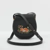 Cross Body Bags|Embroidered Bags-Fable England Sleepy Fox Saddle Purse