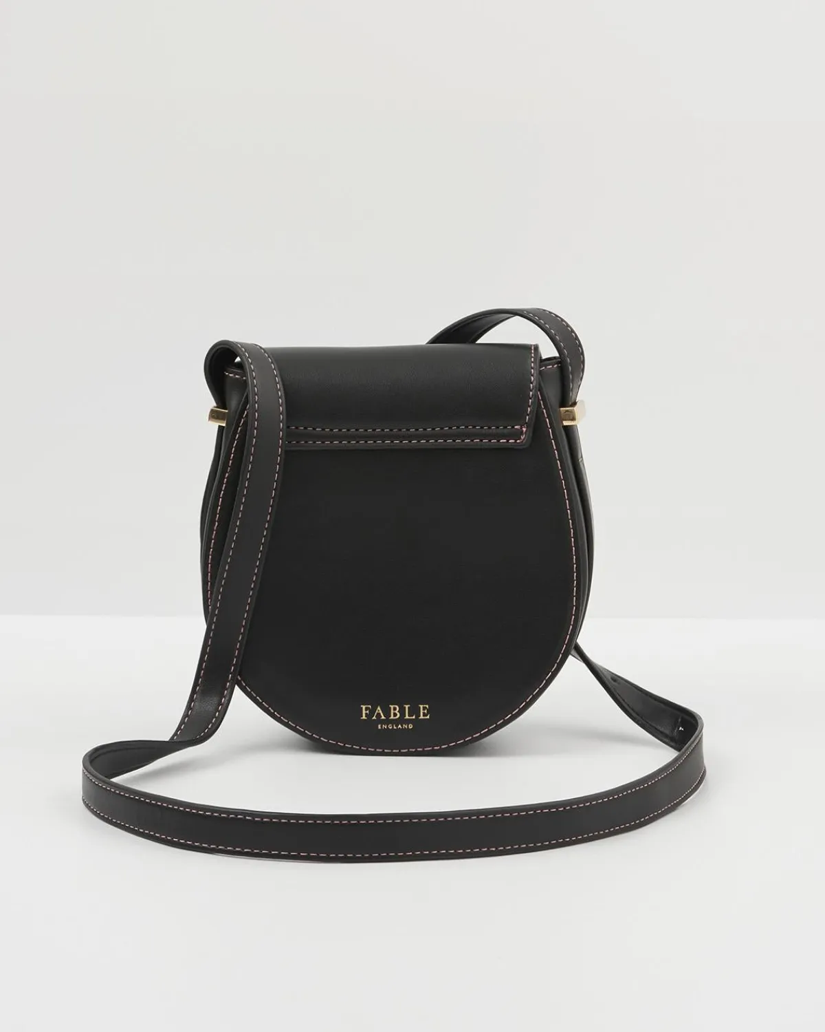 Cross Body Bags|Embroidered Bags-Fable England Sleepy Fox Saddle Purse