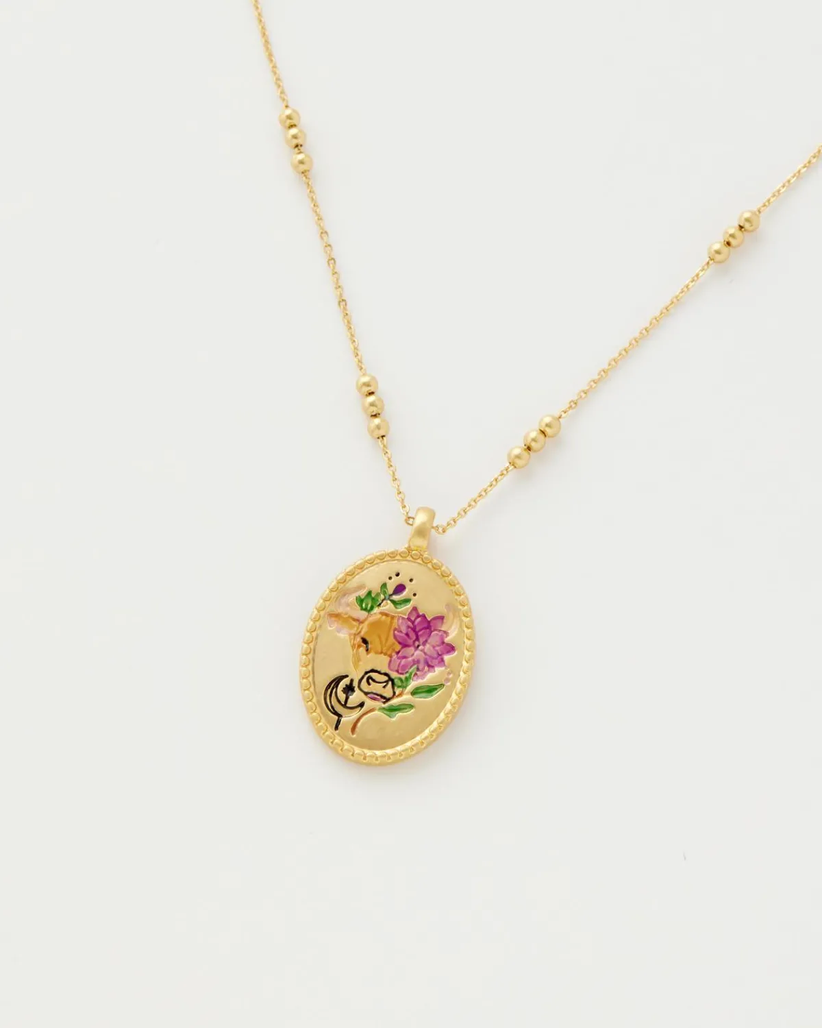 Zodiac Collection|Necklaces-Fable England Taurus Zodiac Necklace