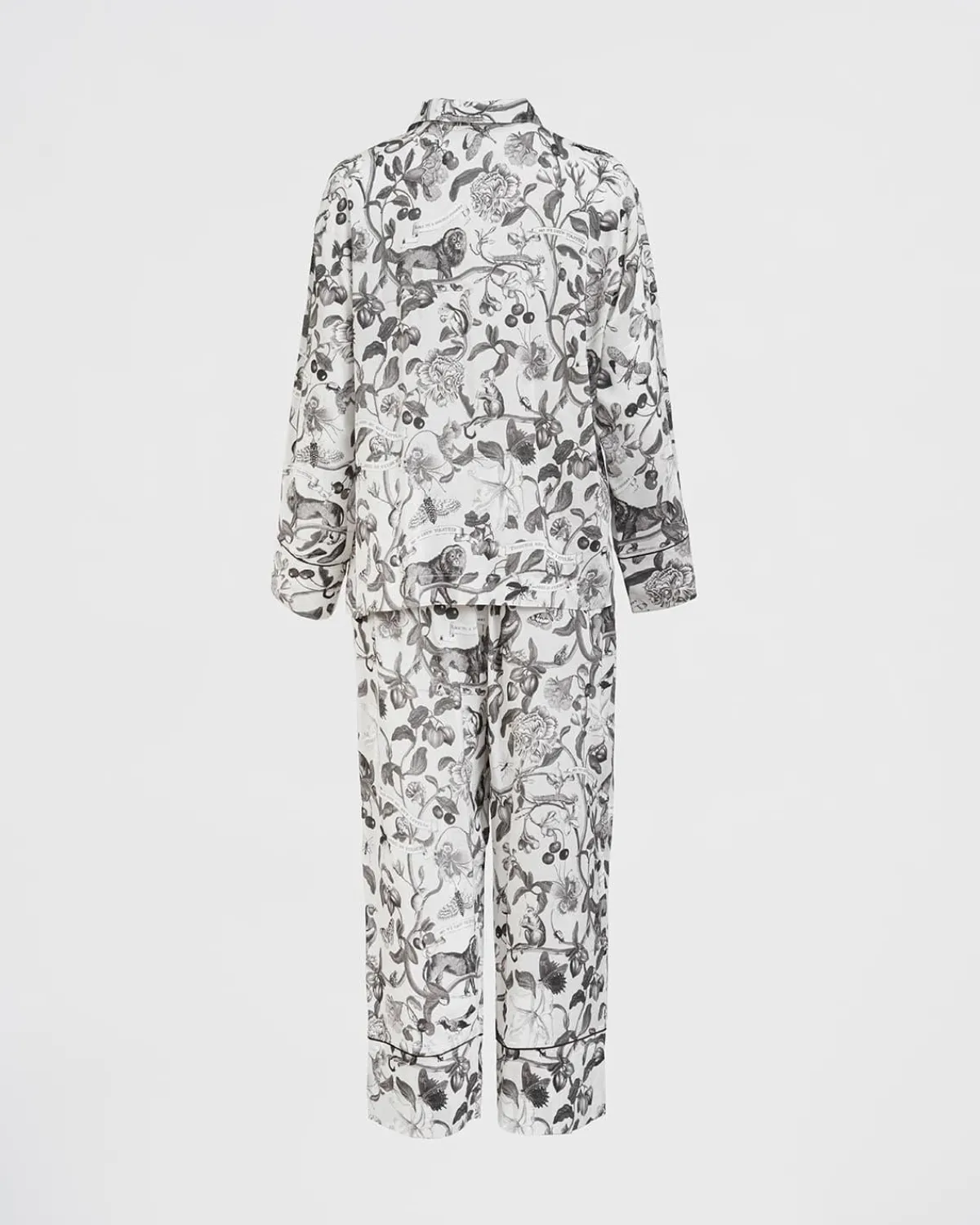 Pajamas-Fable England Tree of Life Monochrome Long Pajamas