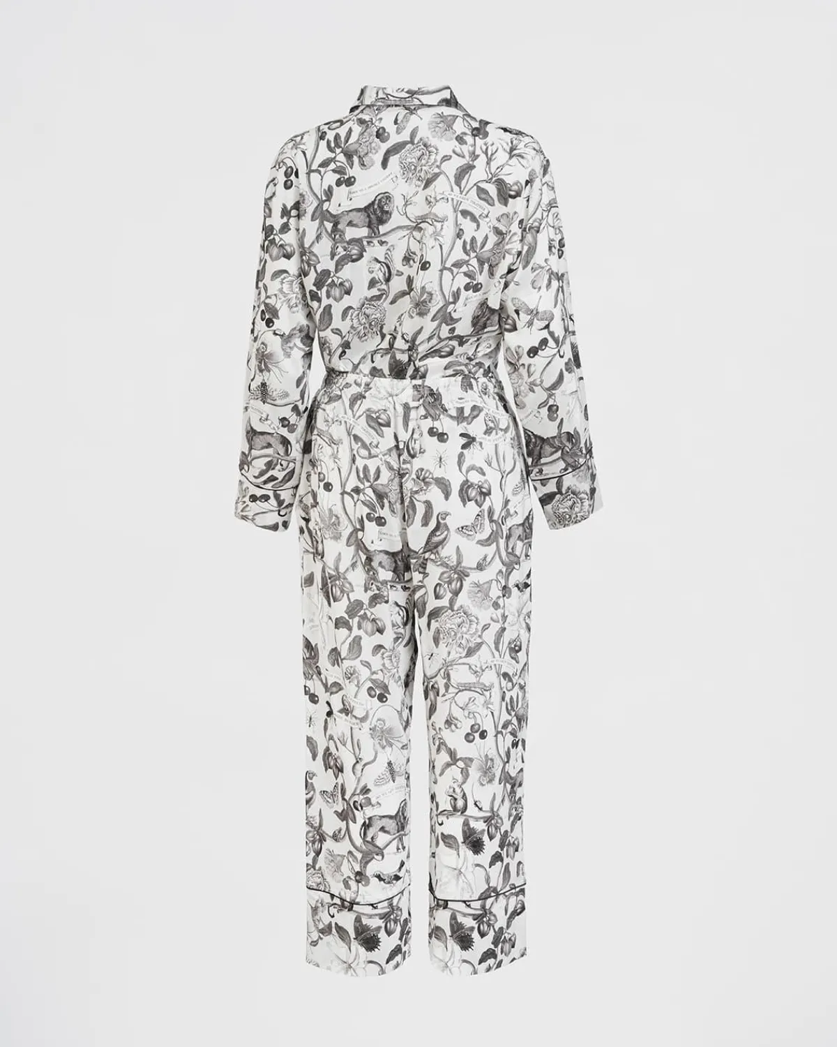 Pajamas-Fable England Tree of Life Monochrome Long Pajamas