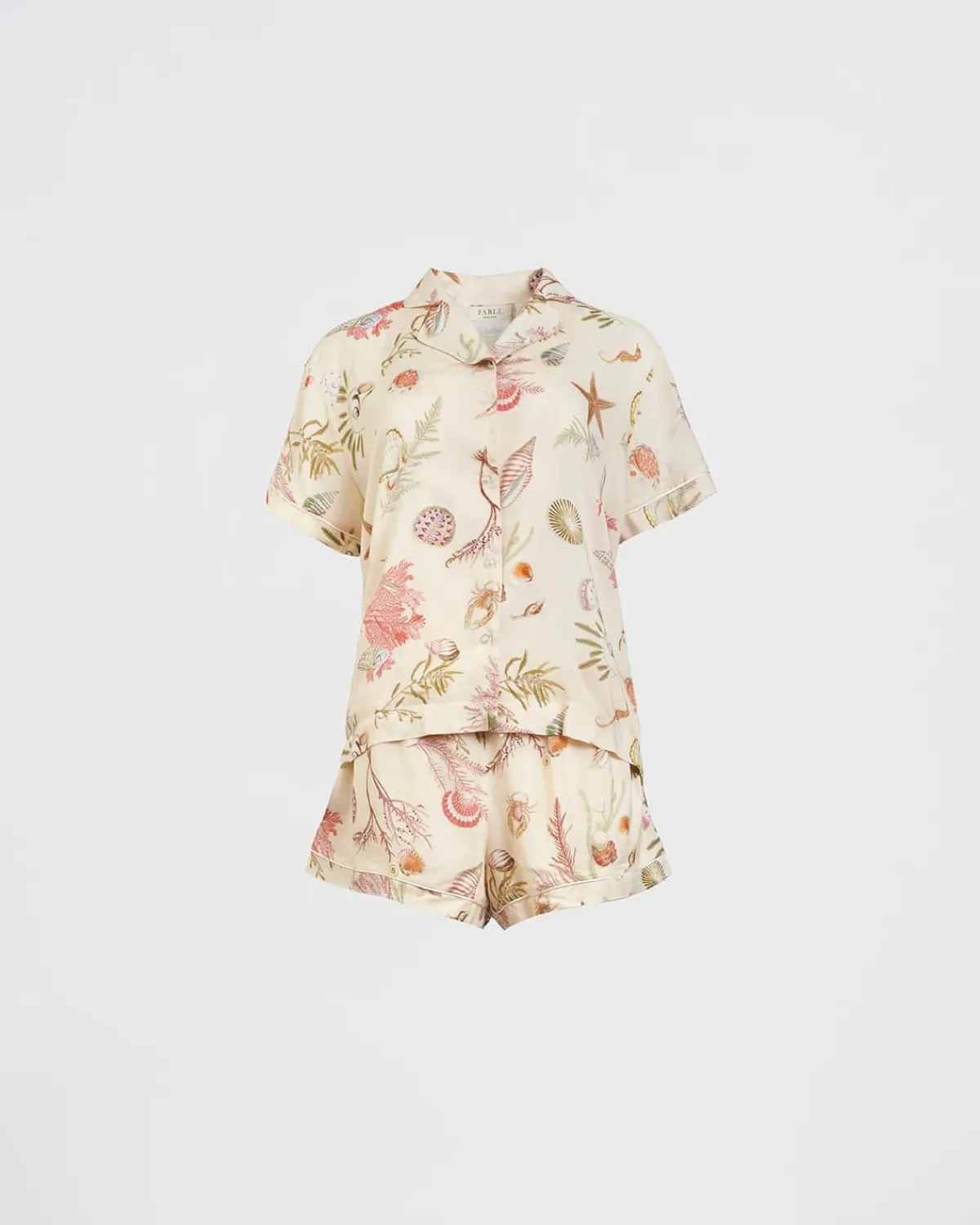 Pajamas-Fable England Whispering Sands Lotus Pink Short Pajamas