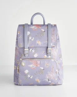 Backpacks-Fable England Whispering Sands Powder Blue Mini Backpack