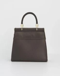 Bracelets & Bangles|Clutch & Evening Bags-Fable England Wolf & Moon Charcoal Embroidered Satin Tote
