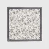 Square Scarves-Fable England Wolf Garden Black Square Scarf