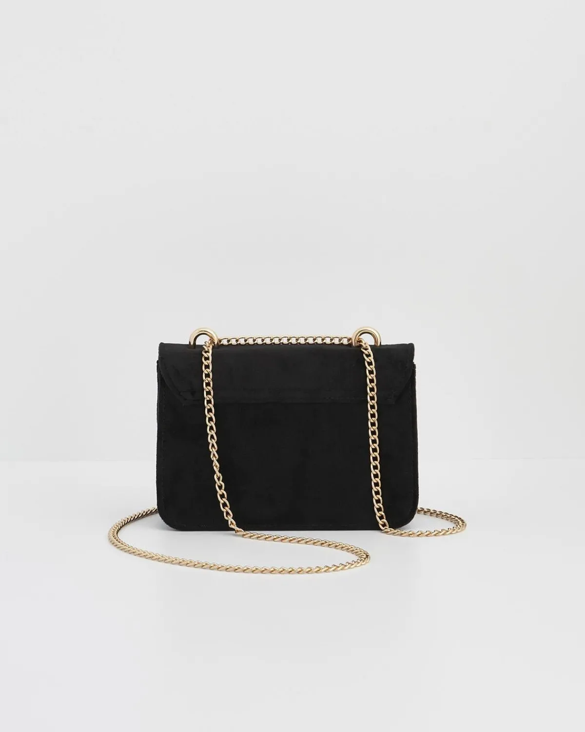 Clutch & Evening Bags|Cross Body Bags-Fable England Wolf Garden Ditsy Embroidered Black Velvet Purse