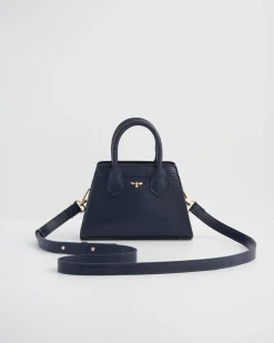 Cross Body Bags|Tote Bags-Fable England Wolf Garden Mini Navy Tote