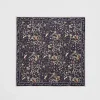 Square Scarves-Fable England Wolf Garden Navy Square Scarf