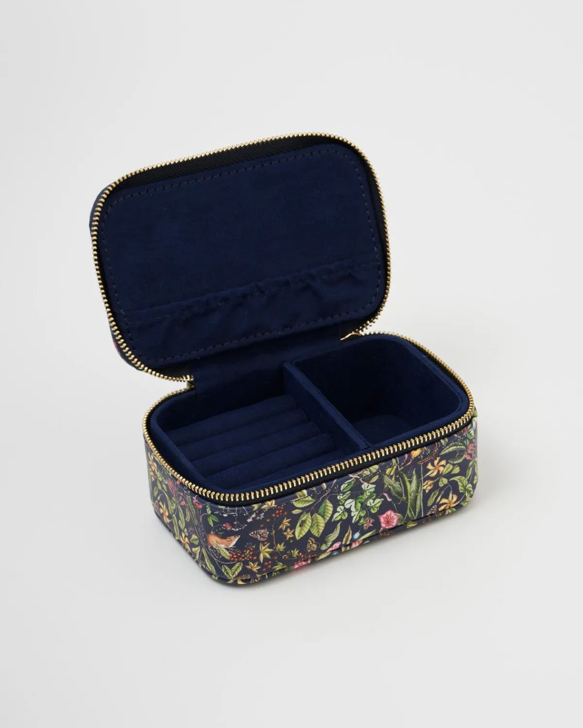 Jewelry Boxes-Fable England Wolf Garden Small Printed Jewelry Box