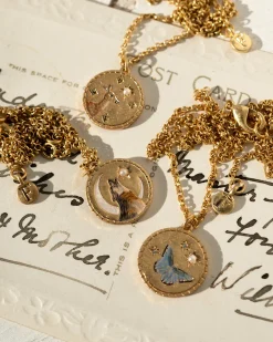 Necklaces-Fable England Wolf Spirit Guide Pendant Necklace