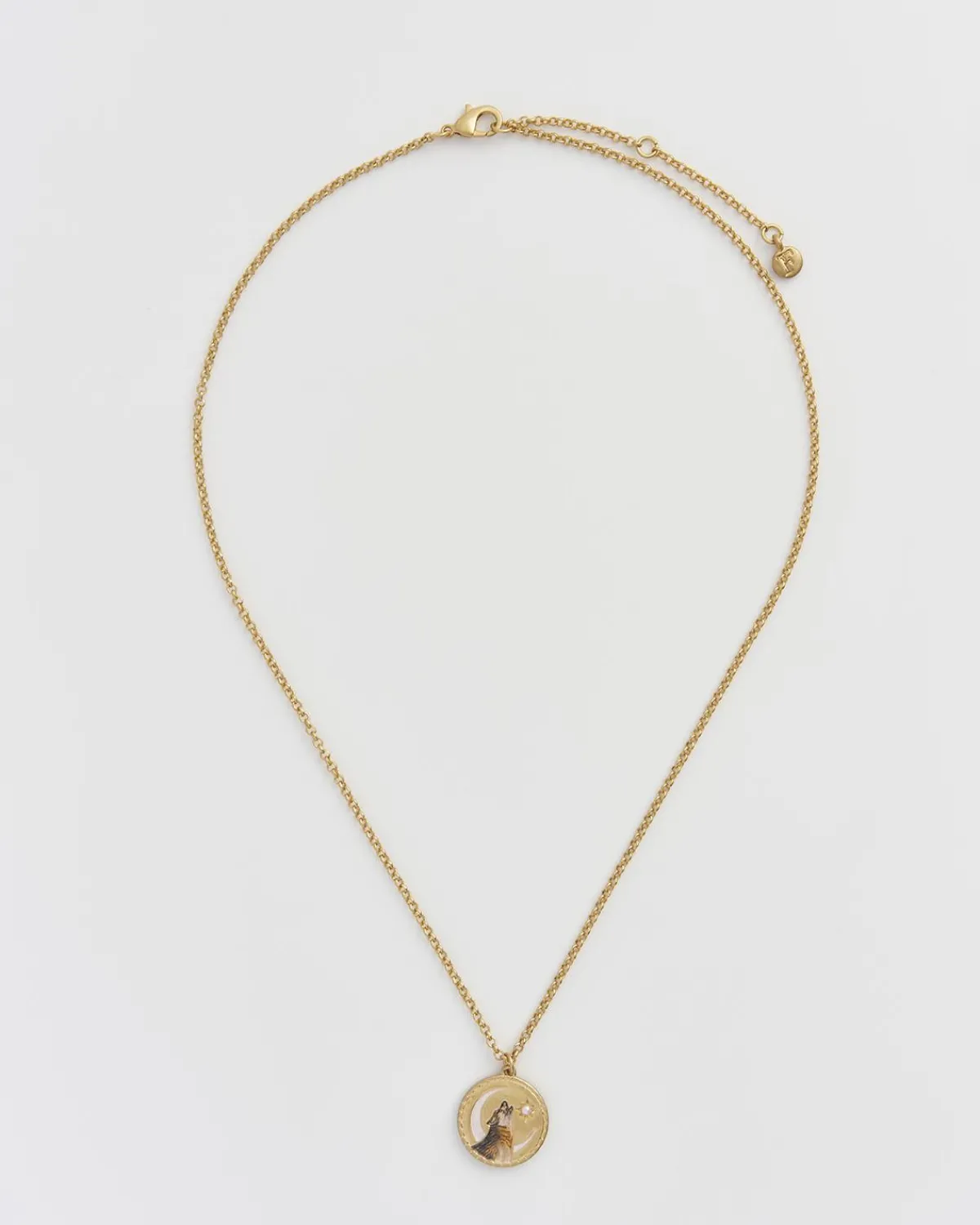 Necklaces-Fable England Wolf Spirit Guide Pendant Necklace