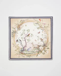 Square Scarves-Fable England Wonderland Narrative Square Scarf