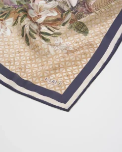 Square Scarves-Fable England Wonderland Narrative Square Scarf