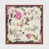 Square Scarves|Luxury Scarves-Fable England Wonderland Scene Ivory Square Scarf
