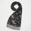 Winter Scarves-Fable England Wonderland Toile Fringe Scarf