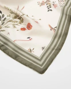 Lightweight Scarves-Fable England Wonderland Toile Silky Scarf