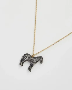 Necklaces-Fable England Zebra Necklace