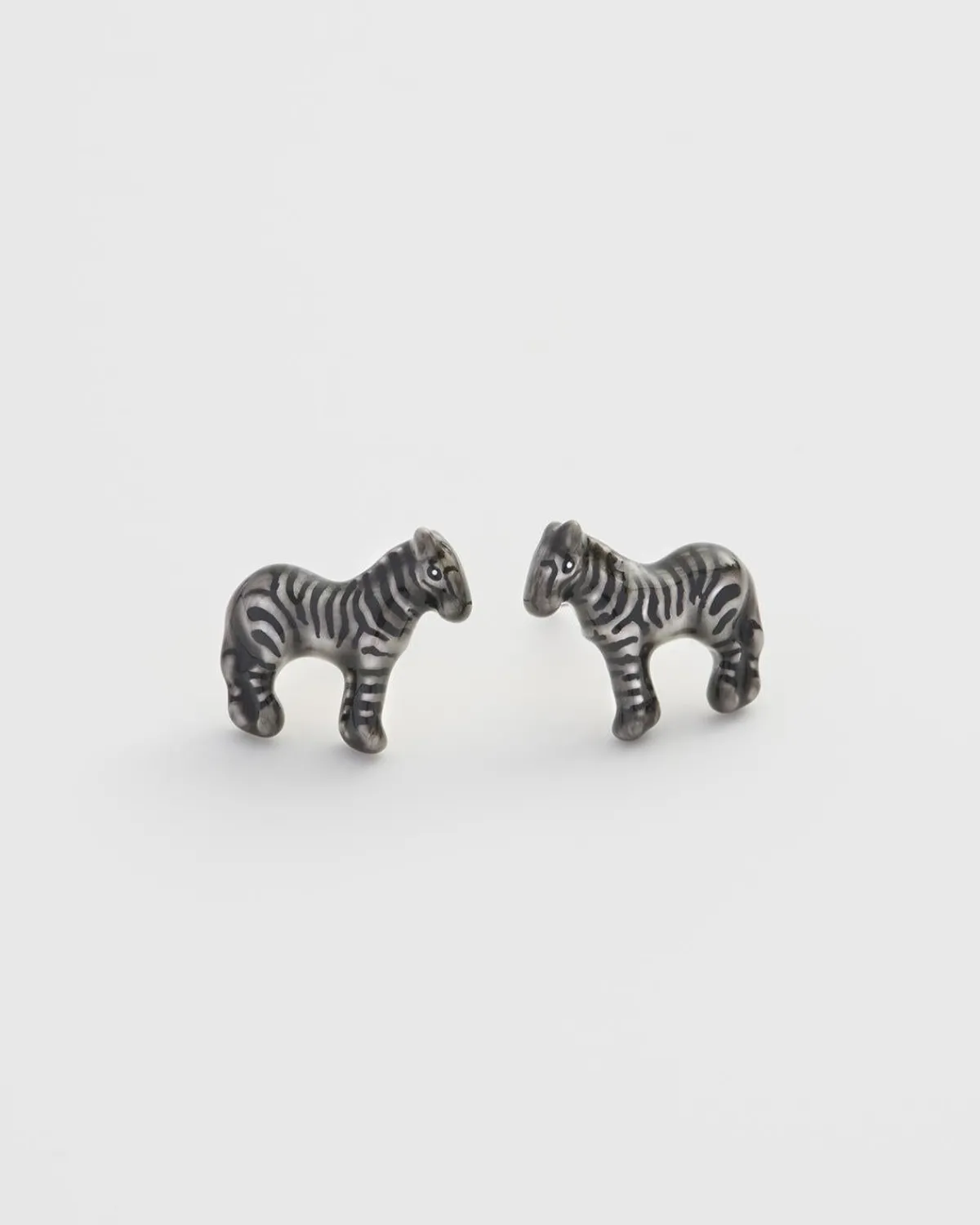 Earrings-Fable England Zebra Stud Earrings